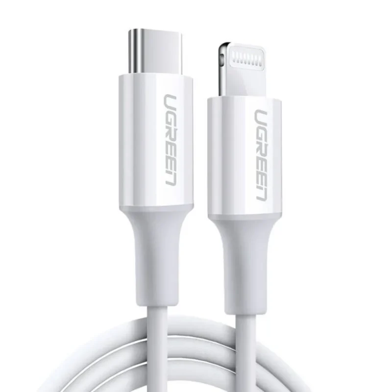 CABLE UGREEN 1M TYPE C TO LIGHTNING BLANC 10493