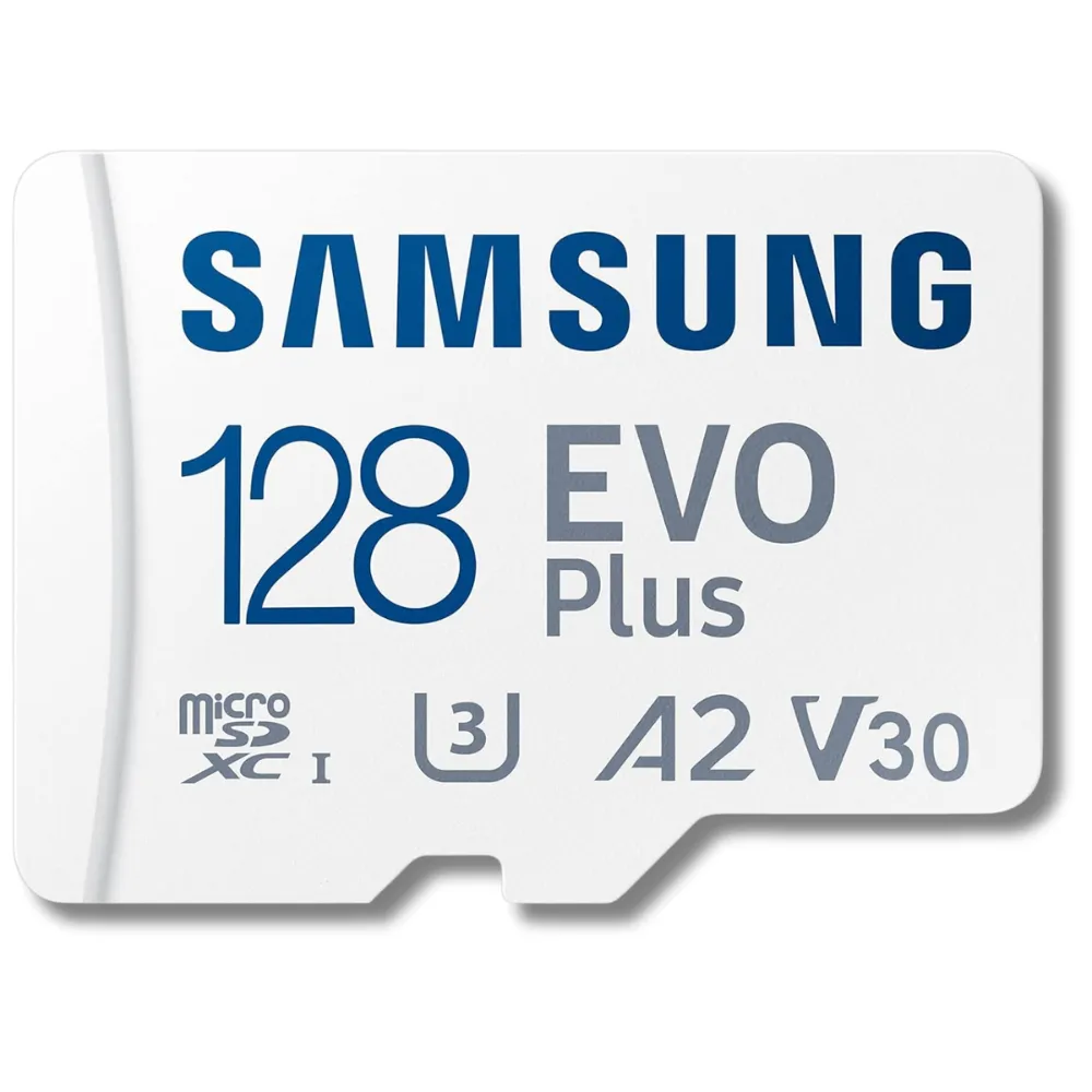 CARTE MEMOIRE SAMSUNG EVO PLUS MICRO SD 128GB 130MB/S CARTE MEMOIRE SAMSUNG EVO PLUS MICRO SD 128GB 130MB/S