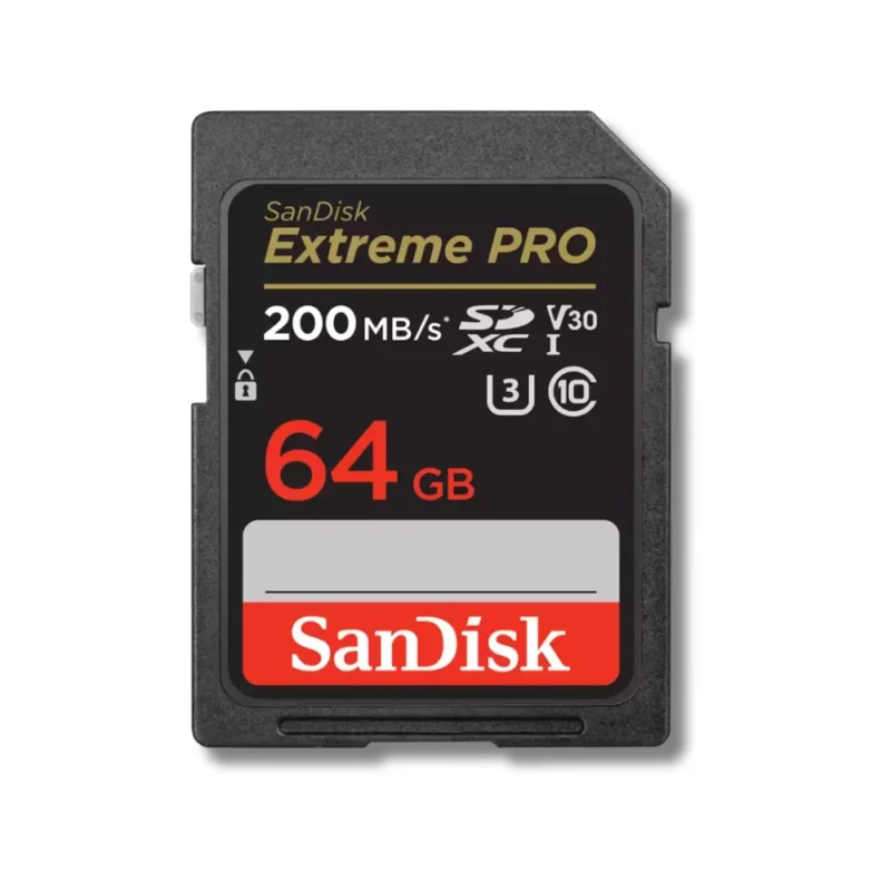 CARTE MEMOIRE SANDISK SD EXTREME PRO 64GB 200MB/S