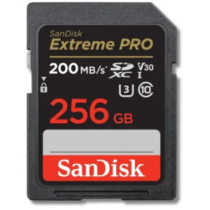 CARTE MÉMOIRE SD EXTREME PRO 256GB 200MBS