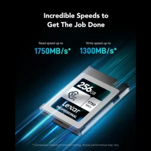 CARTE MÉMOIRE LEXAR CFE TYPE B SILVER 256GB 1750MBS