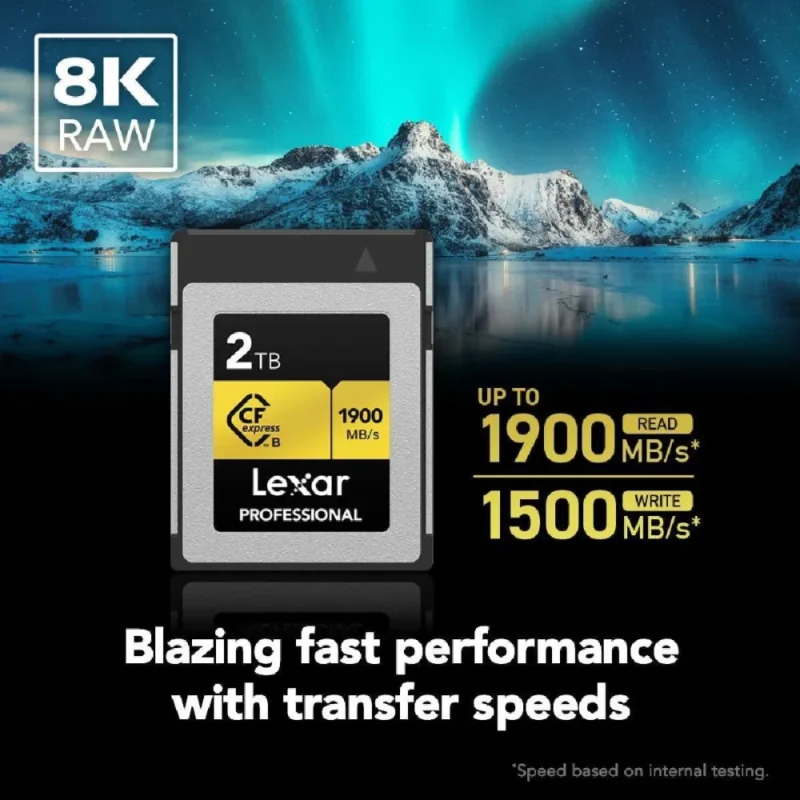 CARTE MÉMOIRE LEXAR CFEXPRESS TYPE B 1750MB/S GOLD (2TB)