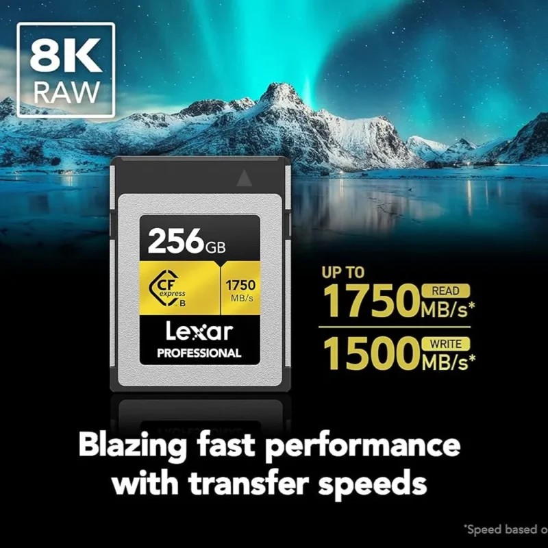 CARTE MÉMOIRE LEXAR CFEXPRESS TYPE B 1750MB/S GOLD (256 GB)