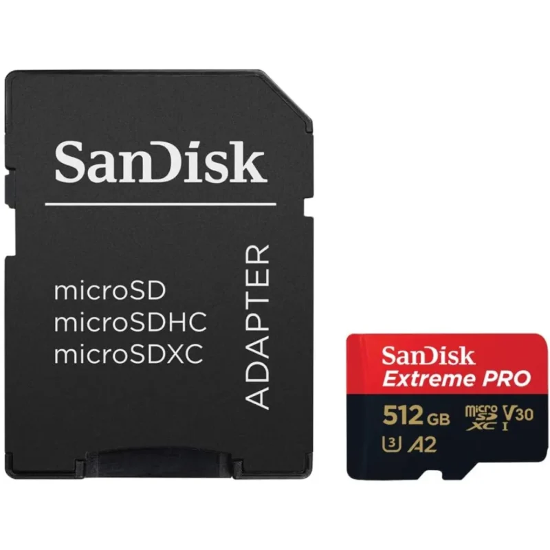 CARTE MEMOIRE MICRO SD EXTREME PRO 512GB 200MBS