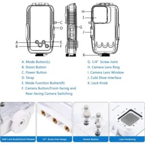 CAISSON SMARTPHONE PULUZ DIVING WATERPROOF CASE ( IPHONE )