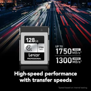 CARTE MÉMOIRE LEXAR CFEXPRESS TYPE B 1750MB/S SILVER 128GB