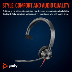 CASQUE POLY BLACKWIRE 3315 CALL CENTER