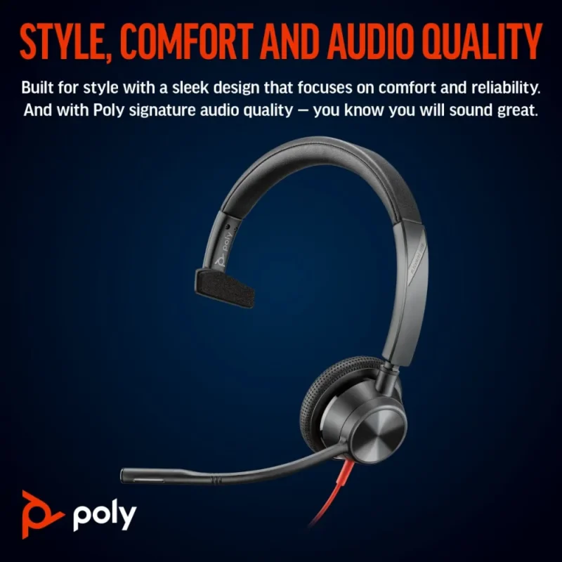 CASQUE POLY BLACKWIRE 3315 CALL CENTER