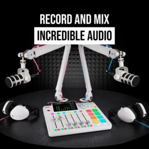 CONSOLE AUDIO RODECASTER PRO II BLANC