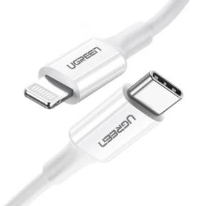 CABLE UGREEN 1M TYPE C TO LIGHTNING BLANC 10493