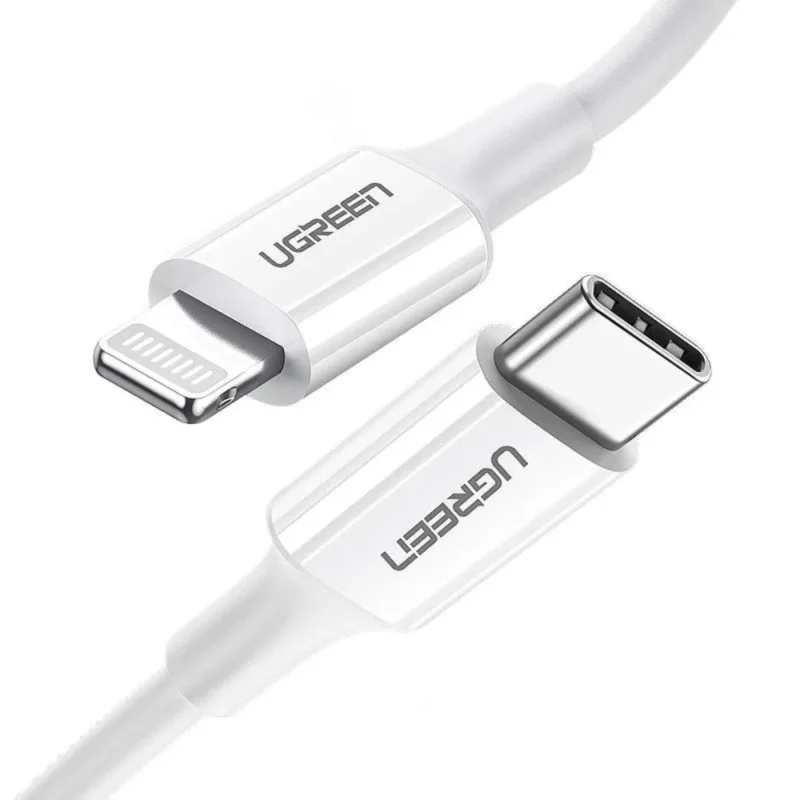 CABLE UGREEN 1M TYPE C TO LIGHTNING BLANC 10493