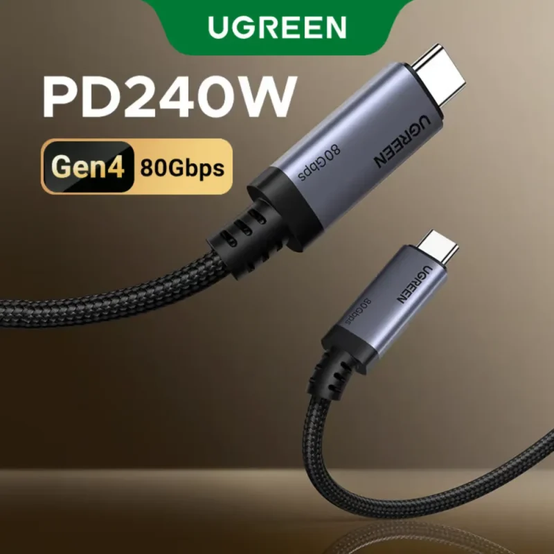 CABLE UGREEN 1M TYPE C TO TYPE 100W 4 GEN 65383