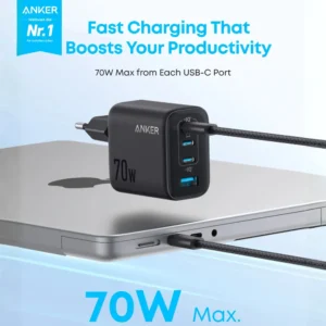 CHARGEUR ANKER ZOLO A121C 70W 4 PORT (JUSTE BOITIER)