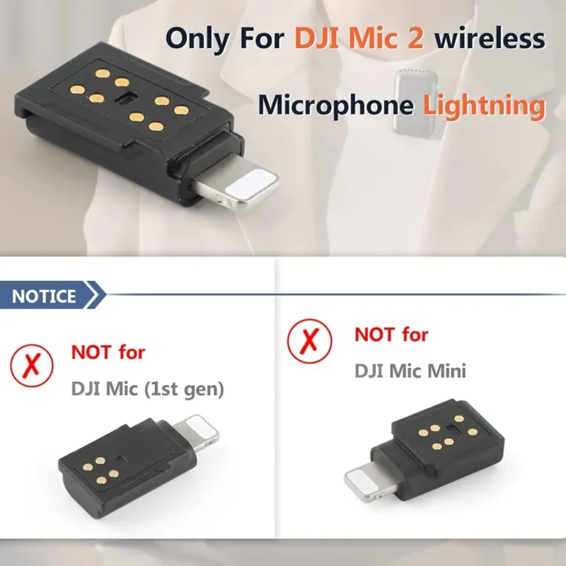 ADAPTATEUR DJI MIC 2 LIGHTNING