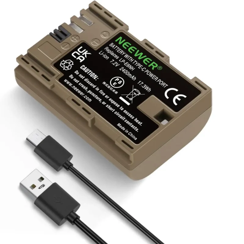 BATTERIE NEEWER LP E6NH RECHARGEABLE TYPE-C