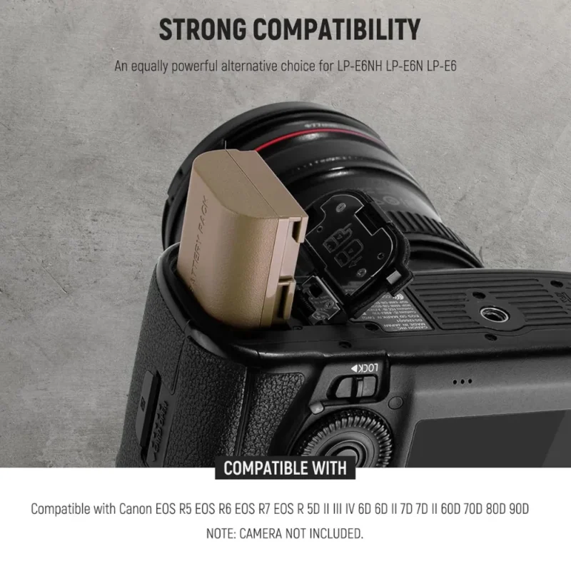 BATTERIE NEEWER LP E6NH RECHARGEABLE TYPE-C