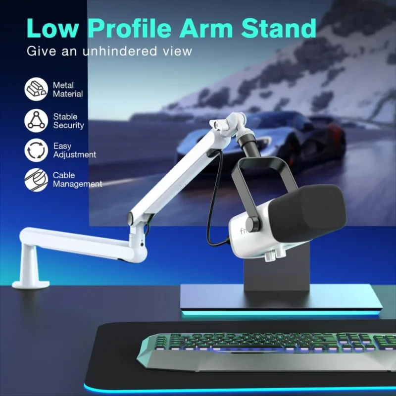 BOOM ARM FIFINE BM88 BLANC