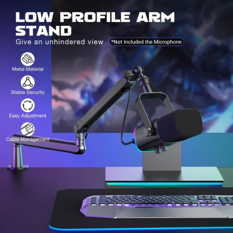 BOOM ARM FIFINE BM88 NOIR