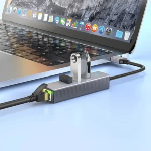 HUB HOCO HB34 TYPE-C TO 3USB+RJ45