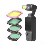 Filtres Caméra D'Action TELESIN FILTER KIT (VND+ 1/4 Black Mist+Cool Rose+CPL) Pour DJI Pocket 3 / 4 (S5-FLT-62-TDJ)