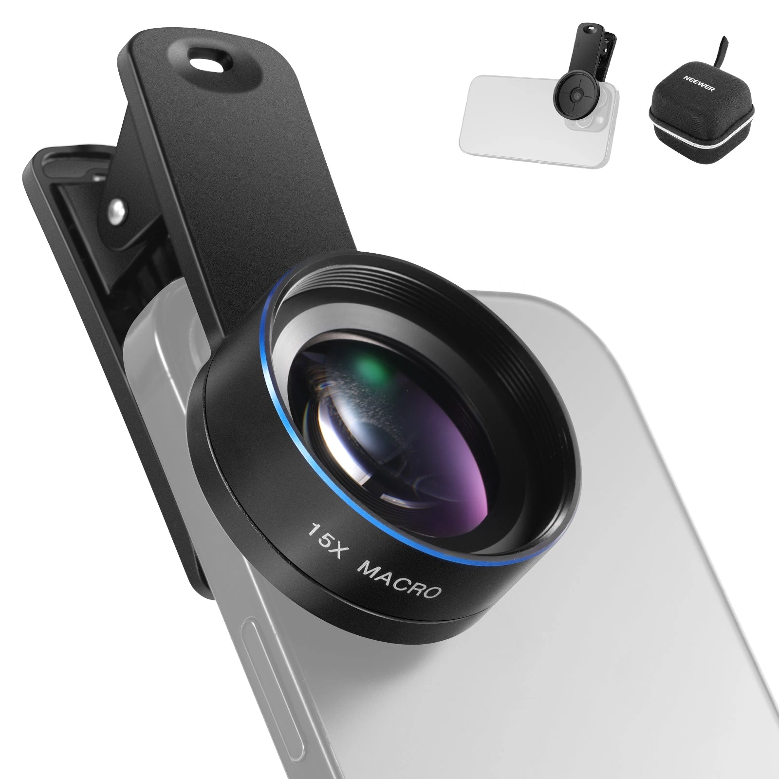 Objectif Macro Pour Smartphone NEEWER BASICS MACRO PHONE LENS KIT (LS-69) Objectif Macro Pour Smartphone NEEWER BASICS MACRO PHONE LENS KIT (LS-69) – Image 1